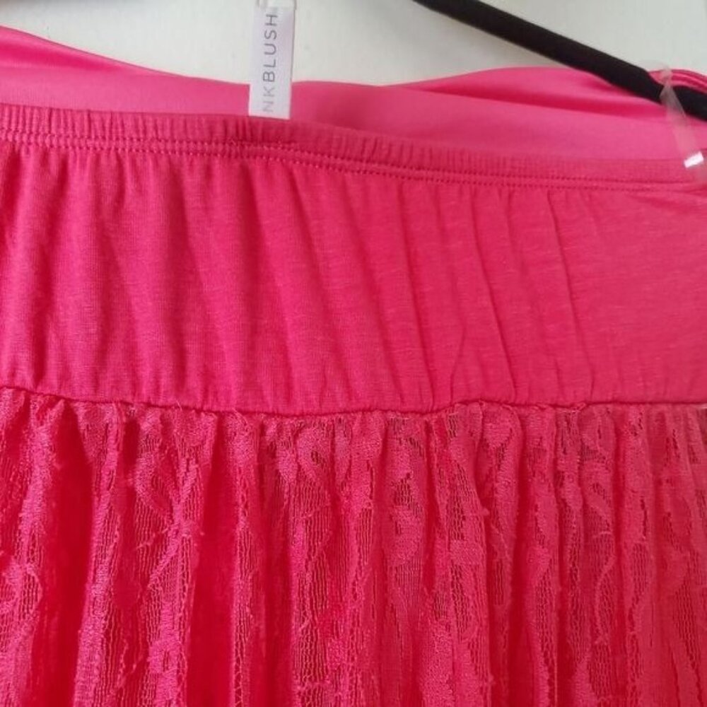 Pinkblush maternity maxi dress Pink Color Lace Open Photoshoot Size Large New - Picture 10 of 13